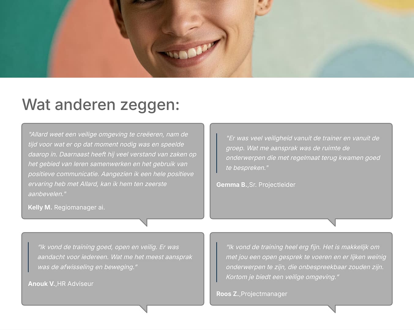 Wat anderen zeggen